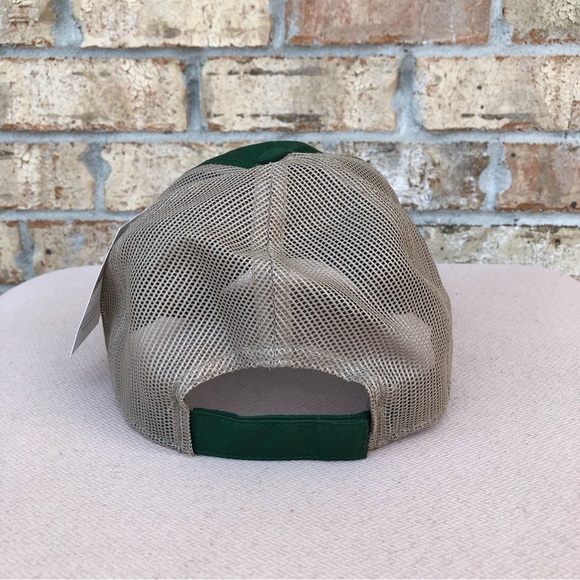 Ducks Unlimited Canvas Mesh Back Trucker Style Green Tan Cap - Picture 7 of 11